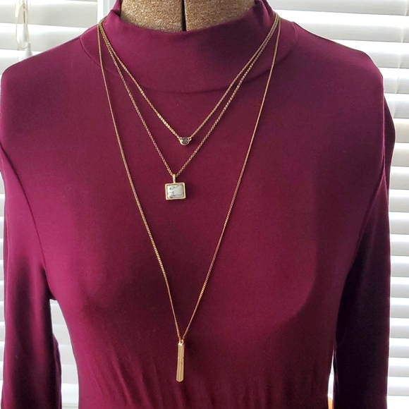LOFT Jewelry - 3/$15 Loft triple chain gold tone necklace